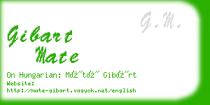 gibart mate business card
